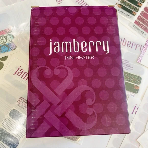 SOLD DON’T BUY Jamberry Mini Heater & 8 Complete Nail Wraps & 12 Partial Wraps - Picture 6 of 15